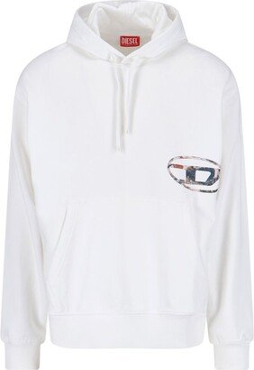 Logo Printed Drawstring Hoodie-AV