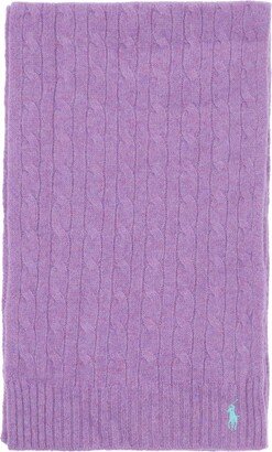 Wool And Cashmere Cable-knit Scarf-AC