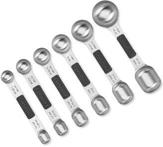 Magnetic Measuring Spoons, Set of 6 - Black Silver