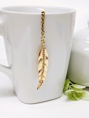 Sparkly Feather Tea Infuser - Strainer For Loose Leaf Herb & Spice Mesh