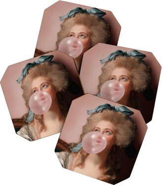 Jonas Loose BUBBLEGUM PRINCESS Set of 4 Coasters