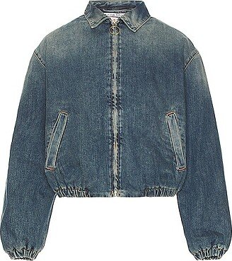 Oparad Padded Detroit Denim Jacket in Blue