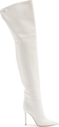 105MM Leather Over-The-Knee Boots