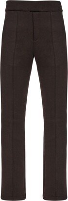 Elasticated-Waist Slim-Cut Trousers