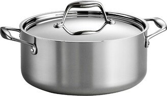 Gourmet Tri-Ply Clad Induction-Ready Stainless Steel 5 QT. Covered Dutch Oven