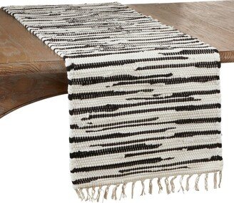 Saro Lifestyle Zebra Chindi Runner