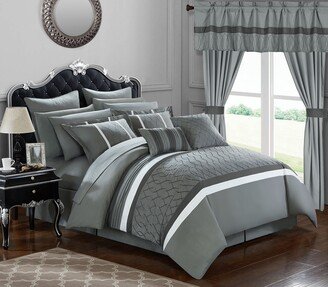 24-Piece Lance Bed In a Bag Comforter Set, Grey