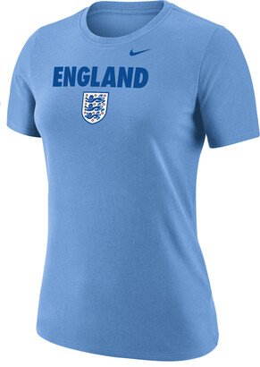 England Women's Soccer T-Shirt in Blue