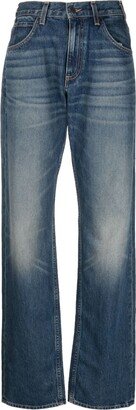 Stonewashed Wide-Leg Jeans-AA