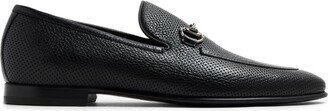 Perforated Horsebit-Detail Leather Loafers