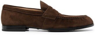 Leather Low-Heel Loafers