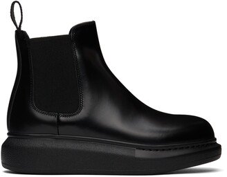 Black Hybrid Chelsea Boots-AA