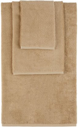 Beige Solid Three-Piece Towel Set