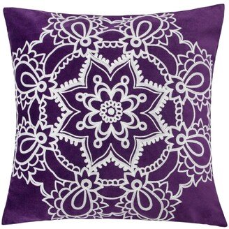 Eleanor Star Mandala Square Decorative Throw Pillow