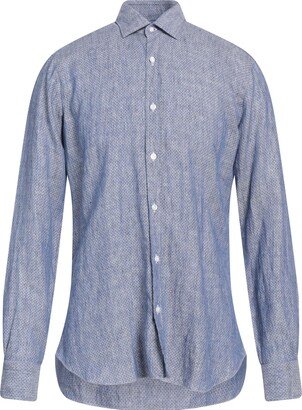 BARBA Napoli Shirt Slate Blue-AA