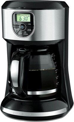 12 Cup Programmable Coffeemaker in Black and Silver