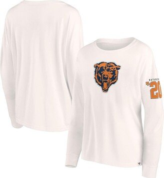 Women's Branded Cream Chicago Bears Game Date Long Sleeve T-shirt