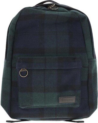 Logo Patch Checked Backpack-AB
