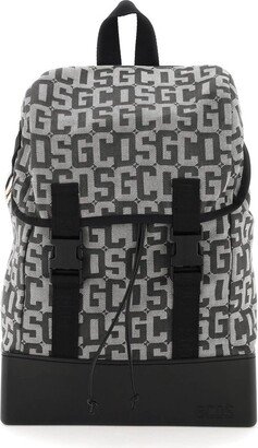 Monogram Patterned Double Tuck-Buckled Backpack