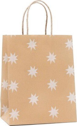 Small Recycled Paper Star Kraft Gift Bag Brwon/White - Spritz™