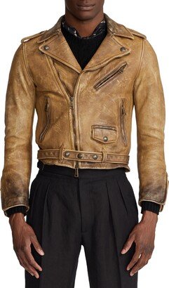 Locklear Weathered Leather Moto Jacket