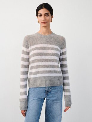 Cashmere Striped Crewneck