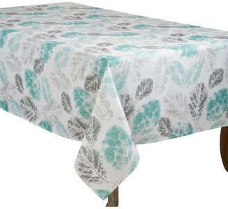 Saro Lifestyle Leaf Print Tablecloth