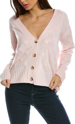Cross Town Cable Wool & Cashmere-Blend Cardigan-AB