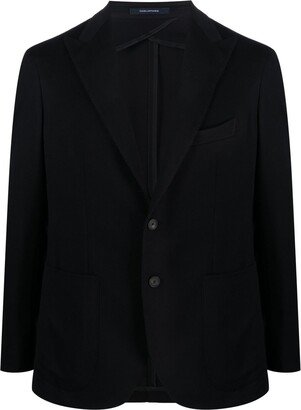 Single-Breasted Virgin Wool-Blend Blazer