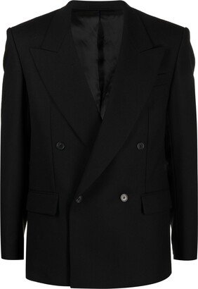 Double-Breasted Peaked Blazer