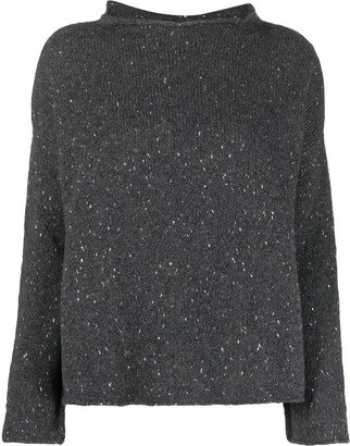 Laminated Cashmere Pullover