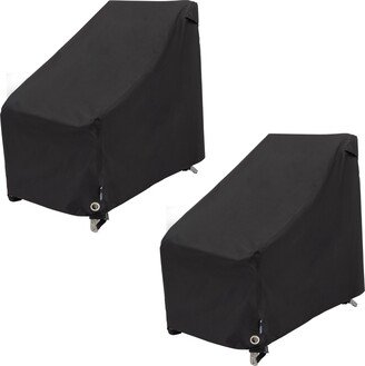 Modern Leisure® Black Diamond Patio Chair Cover, Waterproof, 27L x 34W x 31H, Black, 2 Pack