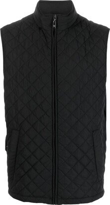 High-Neck Quilted Gilet