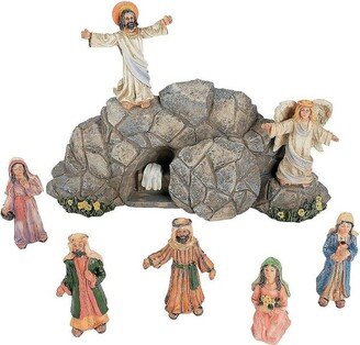 Fun Express Resin Resurrection Set for Easter Home Décor Figurines Molded - 8 pieces