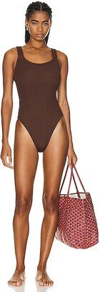 Domino Swimsuit in Brown