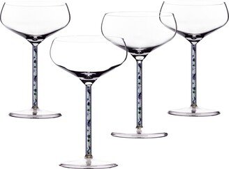 Greatfool Champagne/Cocktail Coupe - Prism - Four Piece