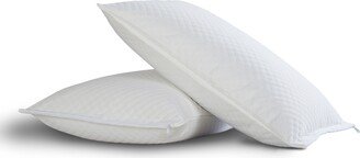 All-In-One Easy Care Pillow Protectors with Bed Bug Blocker 2-Pack, Standard/Queen