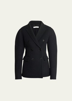 Double-Face Wool-Cashmere Double-Breasted Coat