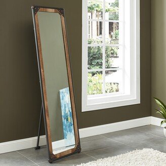 Revo Industrial Black 72-inch Free Standing Mirror