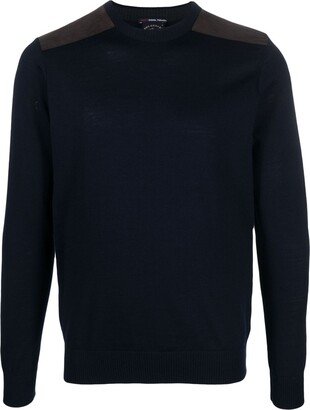 Crew-Neck Virgin Wool Jumper-AB