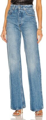 RABANNE Flare Pant in Denim-Medium