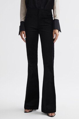 Velvet Flared High Rise Jeans