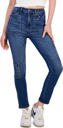 Juniors' Patch-Pockets Slim Skinny Jeans