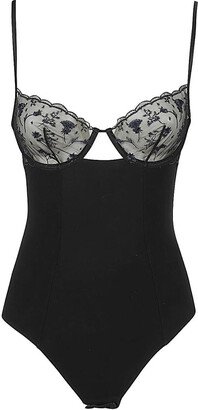 Midnight Botanica underwired bodysuit