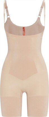 Oncore Open Bust Mid-Thigh Bodysuit-AA