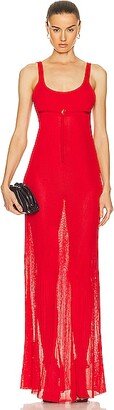 La Robe Maille Oranger Dress in Red