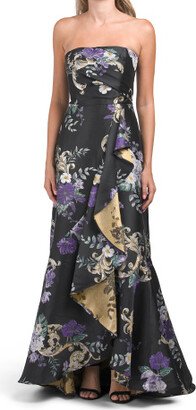 TJMAXX Sheer Cut Out Floral Gown For Women