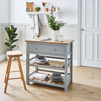 Dunelm Olney Compact Kitchen Island, Grey Grey