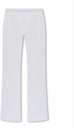 Monogrammed Elastic Waistband Trousers
