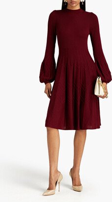 Dillan ribbed and jacquard-knit dress